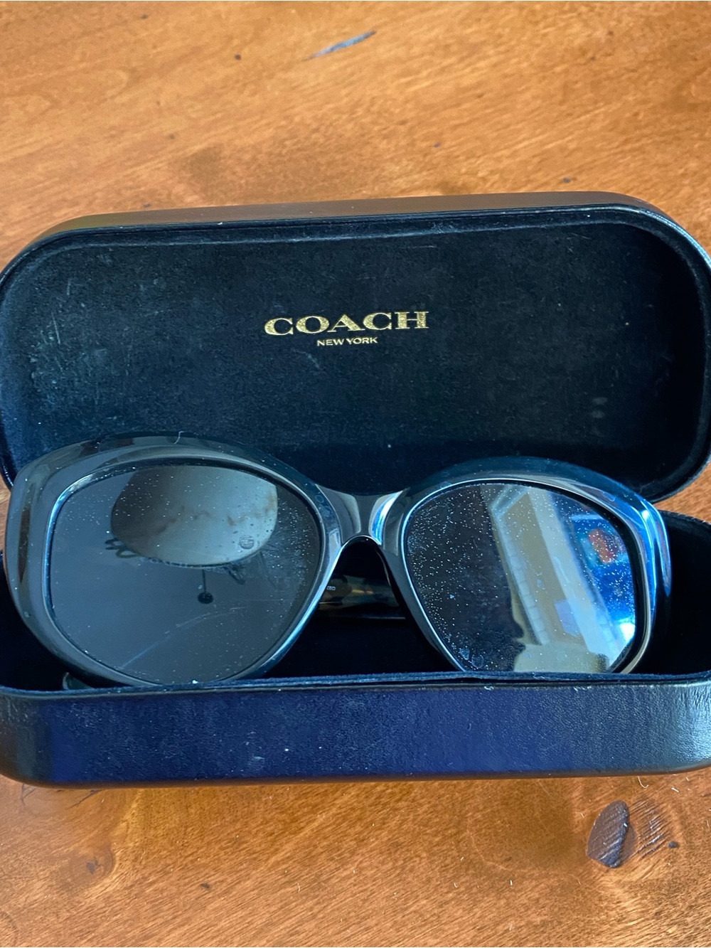 Coach Black Women's Oversized Sunglasses Frames Only with case